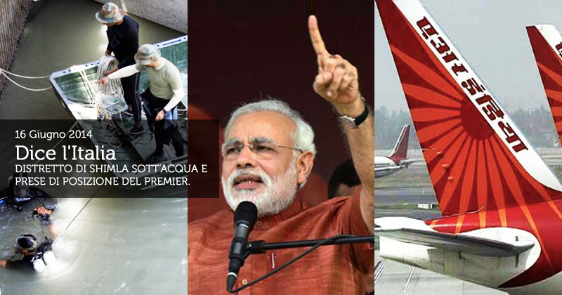 collage di immagini per la rassegna stampa del 16 giugno 2014